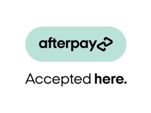 Logo design for businesses that accept Afterpay, a finance and payment plan service.